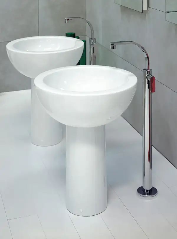 Раковина с колонной Flaminia Fonte Ø70 х h85 см (FN70L + FN70C) фото 2 Aquada.com.ua