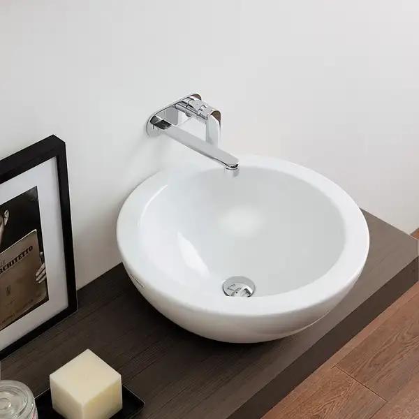Раковина накладная на столешницу Flaminia Fonte 52 х 48 х h19 см (FT52L) фото 1 Aquada.com.ua