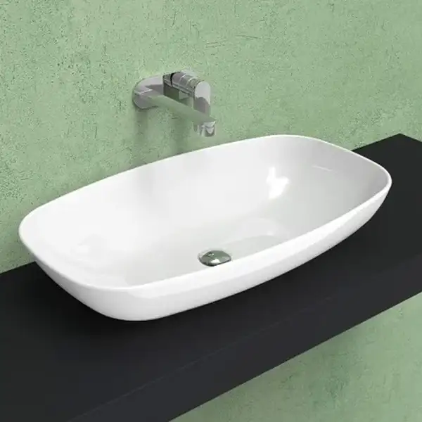 Раковина накладная на столешницу Flaminia Nuda Slim 75 х 43 х h14,5 см (ND75A) фото 1 Aquada.com.ua