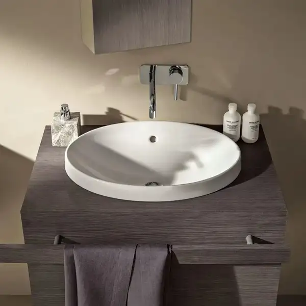 Geberit VARIFORM Умивальник вбудовуваний, овальний, білий (500.717.01.2)