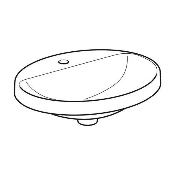 Geberit VariForm Раковина встраиваемая, 55х45 см, белая (500.723.01.2)