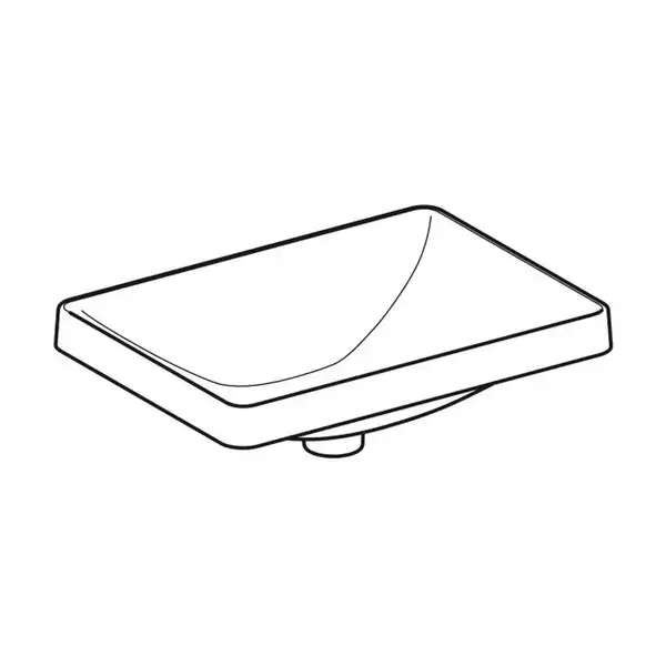 Geberit VariForm Раковина встраиваемая 55x40 см, белая (500.739.01.2)