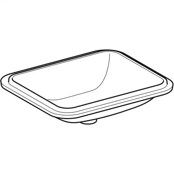 Geberit VariForm Умывальник, прямоугольный, белый (500.767.01.2)