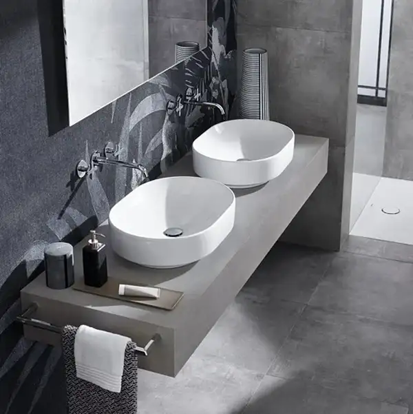 Geberit VariForm Раковина накладная, эллиптическая, белая (500.774.01.2)
