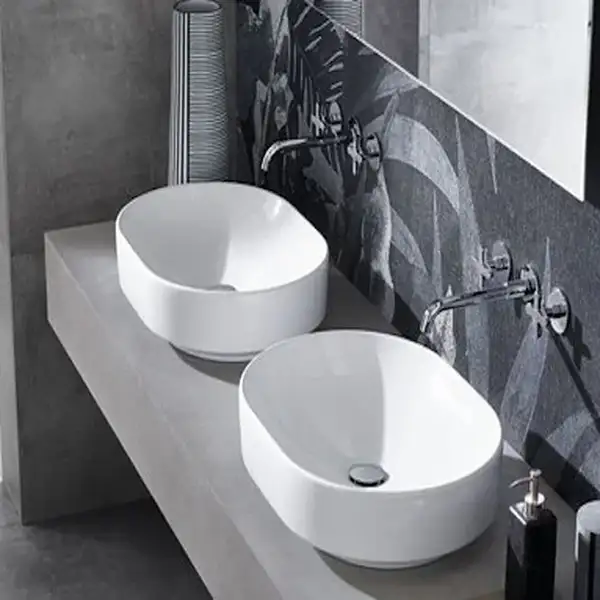 Geberit VariForm Раковина накладная, эллиптическая, белая (500.774.01.2)