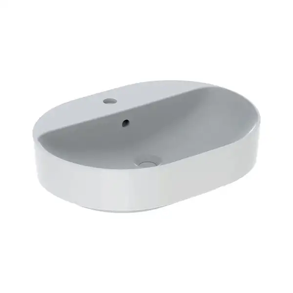 Geberit VariForm Раковина накладна, 60х45 см, з отвором, біла (500.777.01.2)