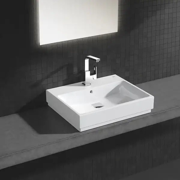 Умивальник на стільницю Grohe Cube Ceramic 600х490 мм, білий (3947700H)