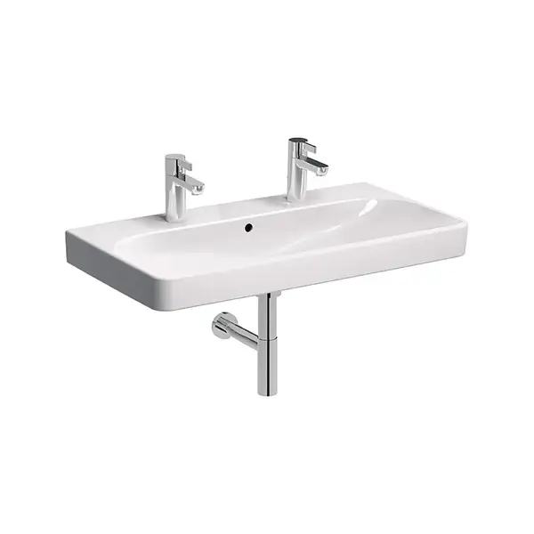 Раковина мебельная Kolo Traffic 90 х 48 см, с 2 отверстиями под смеситель, покрытие Reflex L91590900 (L91590900) фото 1 Aquada.com.ua