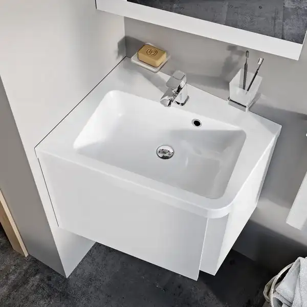 Умывальник Ravak 10 ° 550 L угловой из литого мрамора (XJIL1155000)