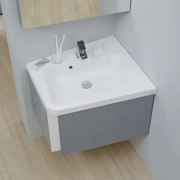 Умывальник Ravak 10 ° 550 L угловой из литого мрамора (XJIP1155000) фото 4 Aquada.com.ua