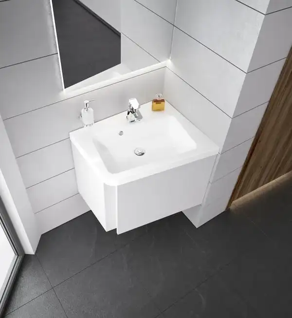Умывальник Ravak 10 ° 550 L угловой из литого мрамора (XJIP1155000)