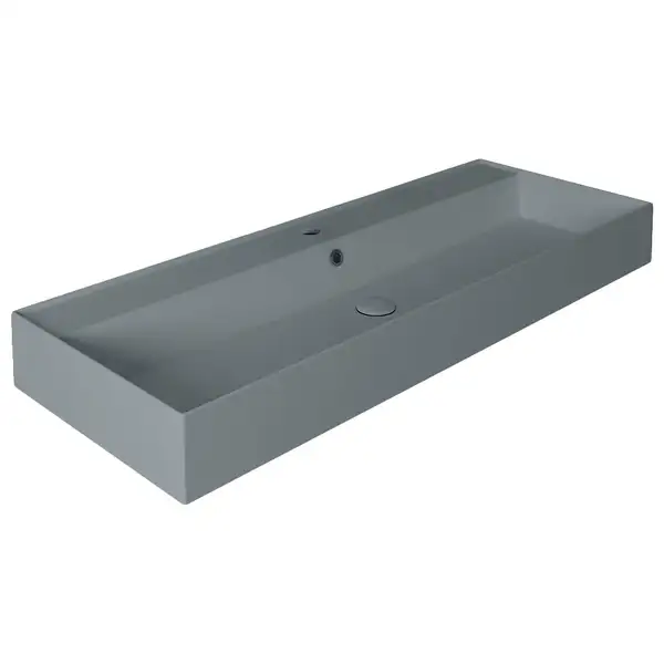 Раковина подвесная Simas Agile 121 х 46 см, Cemento Matt (AG121CEMENTO) фото 1 Aquada.com.ua