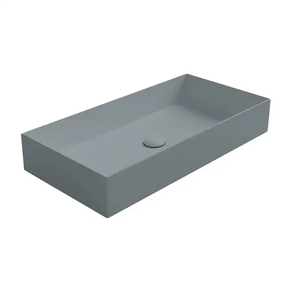 Раковина накладная на столешницу Simas Agile 80 х 40 см, Cemento Matt (AG80CEMENTO) фото 1 Aquada.com.ua