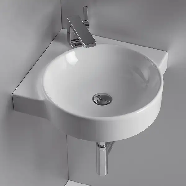 Раковина угловая Simas Flow 49,5х49,5 см (FL24) фото 2 Aquada.com.ua