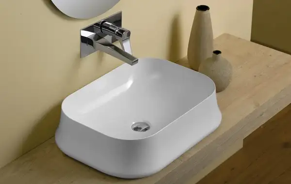 Раковина накладная на столешницу Simas Sharp 60 х 42 см (SH08) фото 2 Aquada.com.ua