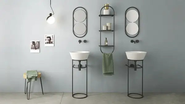 Раковина накладная на столешницу Simas Wave Ø 42 см, bianco (WA 01 bianco) фото 2 Aquada.com.ua