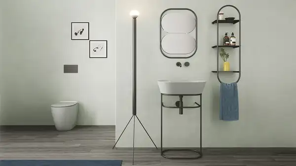 Раковина накладная на столешницу Simas Wave 60 х 42 см, bianco (WA 02 bianco) фото 2 Aquada.com.ua