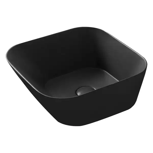 Раковина накладная на столешницу Simas Wave 42 х 42 см, nero matt (WA 03 nero matt) фото 1 Aquada.com.ua