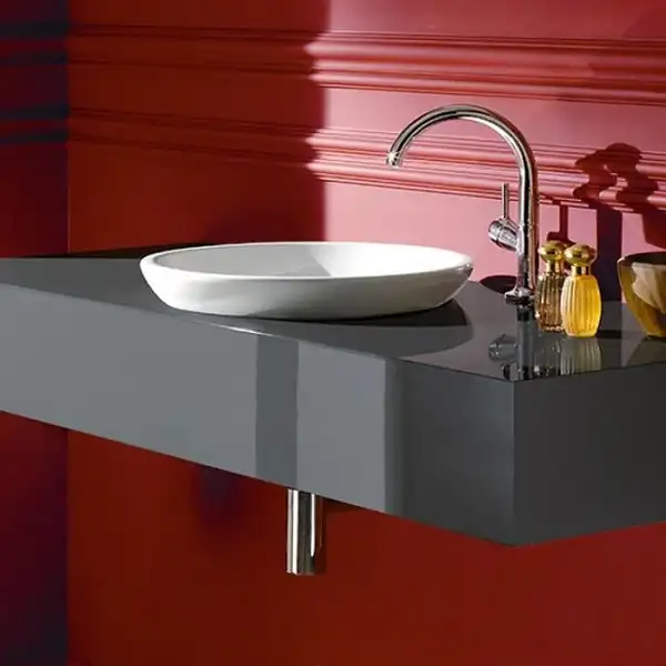 VILLEROY & BOCH Раковина полувстраиваемая на столешницу Villeroy&Boch Loop & Friends d=43 см (41140101) фото 2 Aquada.com.ua