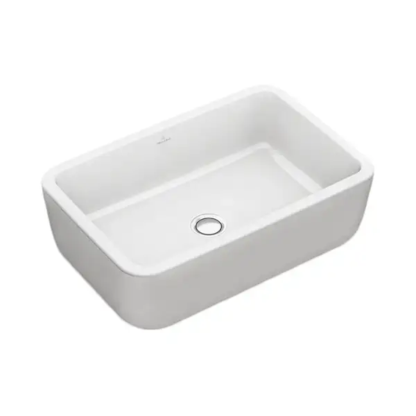 VILLEROY & BOCH ARCHITECTURA умывальник 60*40см прямоугольный накладной с переливом, цвет белый Alpin (41276001) фото 3 Aquada.com.ua