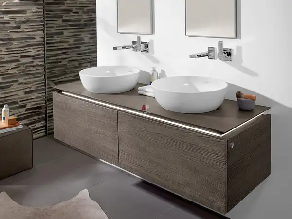 Раковина накладная на столешницу Villeroy & Boch Artis Ø 43 см, white alpin ceramic plus (417943R1) фото 2 Aquada.com.ua