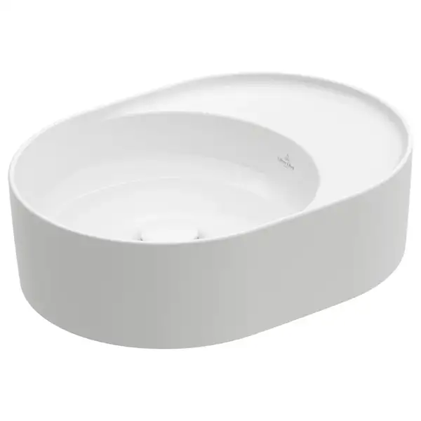 Раковина накладная на столешницу 51 х 38 см Villeroy & Boch Collaro (альпийский белый) (4A155301) фото 1 Aquada.com.ua