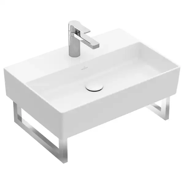 Раковина подвесная 60 х 47 см Villeroy & Boch Memento 2.0 (альпийский белый, с переливом) (4A226001) фото 1 Aquada.com.ua