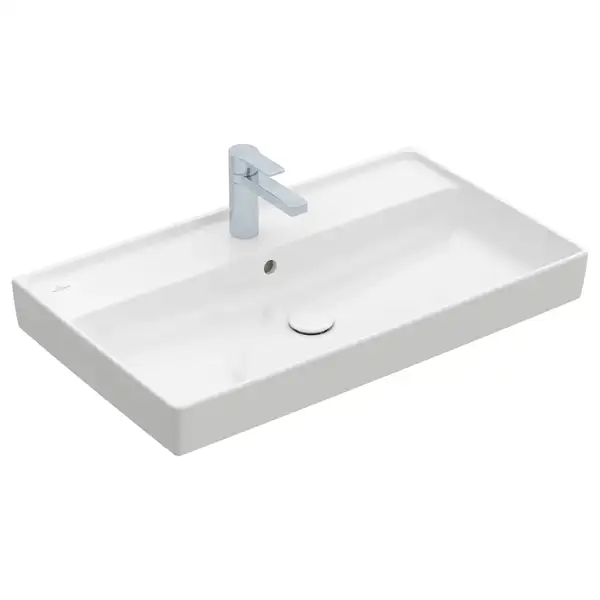 Раковина мебельная 80 х 47 см Villeroy & Boch Collaro (альпийский белый, с переливом) (4A338001) фото 1 Aquada.com.ua