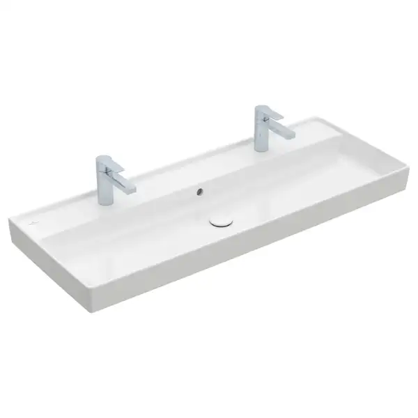 Раковина мебельная 120 х 47 см Villeroy & Boch Collaro (альпийский белый, с переливом) (4A33C401) фото 1 Aquada.com.ua