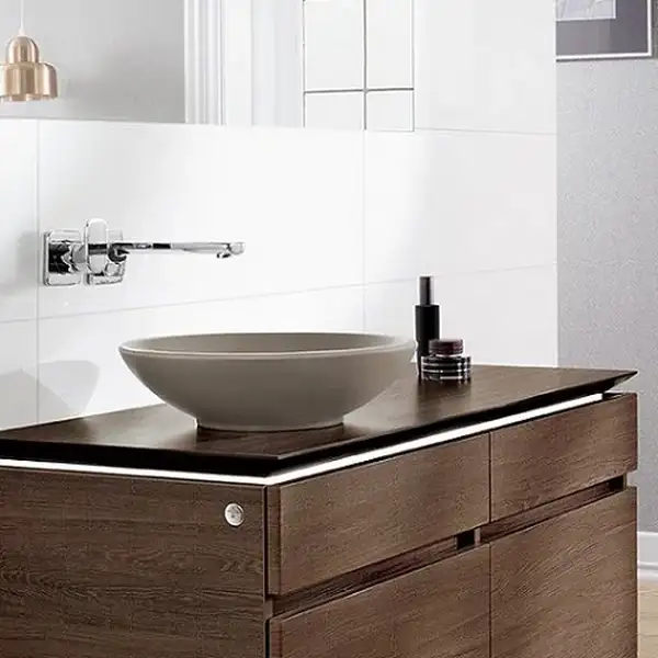 Раковина накладная на столешницу Villeroy & Boch Loop & Friends d=38 см (51480101) фото 3 Aquada.com.ua