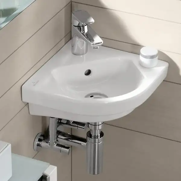 Раковина угловая Villeroy & Boch Subway 32х32 см (73194501) фото 2 Aquada.com.ua