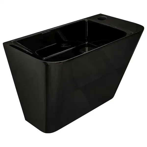 VOLLE TEO black умывальник 50*28*35см моноблок подвесной (13-88-601black) фото 1 Aquada.com.ua