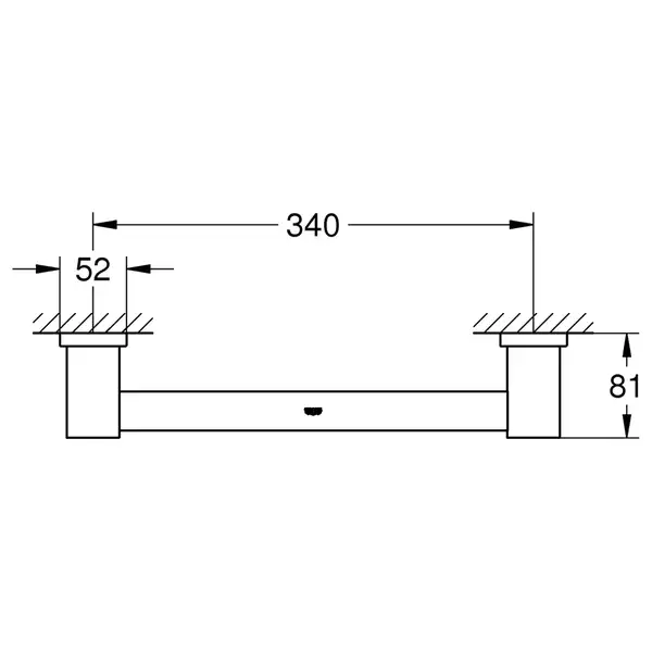 Поручень для ванної Grohe Essentials Cube New (40514001)