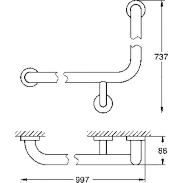 GROHE Поручень для ванны Essentials (40797001)