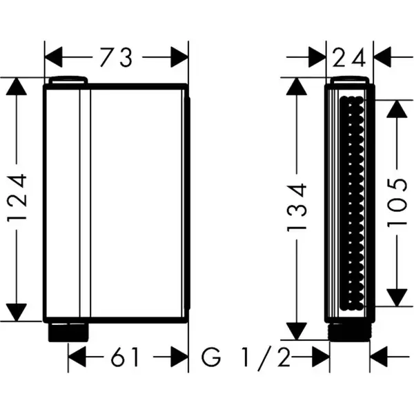Ручний душ Axor ONE 2jet, Сhrome (45720000)