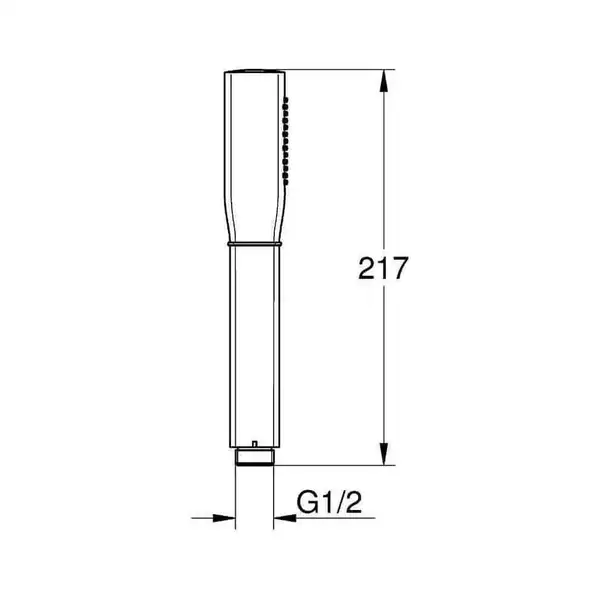 Лейка для душа Grohe Grandera™ (цвет - хром/золото), 1 вид струи (26037IG0) фото 2 Aquada.com.ua