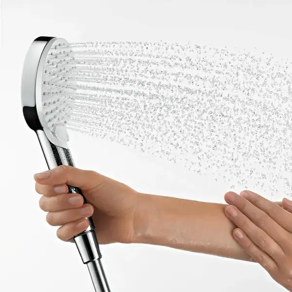 Лейка для душа Hansgrohe Crometta Vario EcoSmart 9 л/мин (цвет - хром/белый), 2 типа струи (26332400)