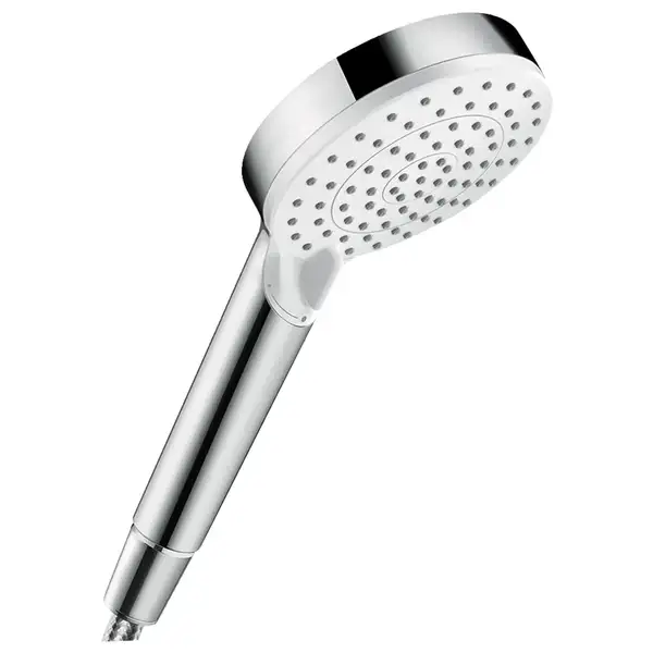 Лейка для душа Hansgrohe Crometta Vario Green (цвет - хром/белый), 2 вида струи (26336400) фото 1 Aquada.com.ua