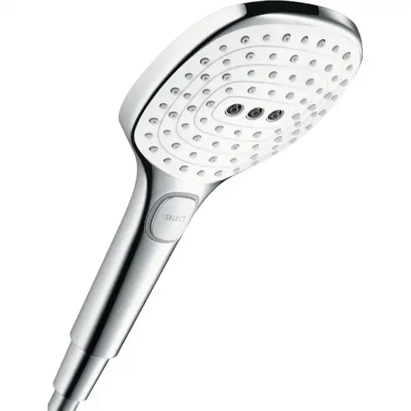 Ручний душ Hansgrohe Raindance Select E 120 3jet EcoSmart 9л / хв, білий / хром (26521400)
