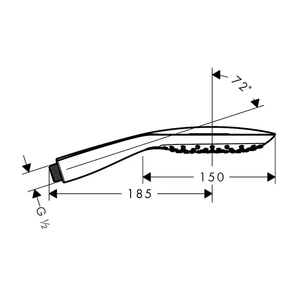 Ручний душ Hansgrohe Raindance Select E 150 3jet, білий/хром (26550400)