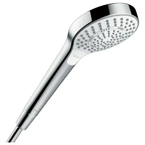 Лейка для душа Hansgrohe Croma Select S Multi (цвет - хром/белый), 3 вида струи (26800400) фото 1 Aquada.com.ua