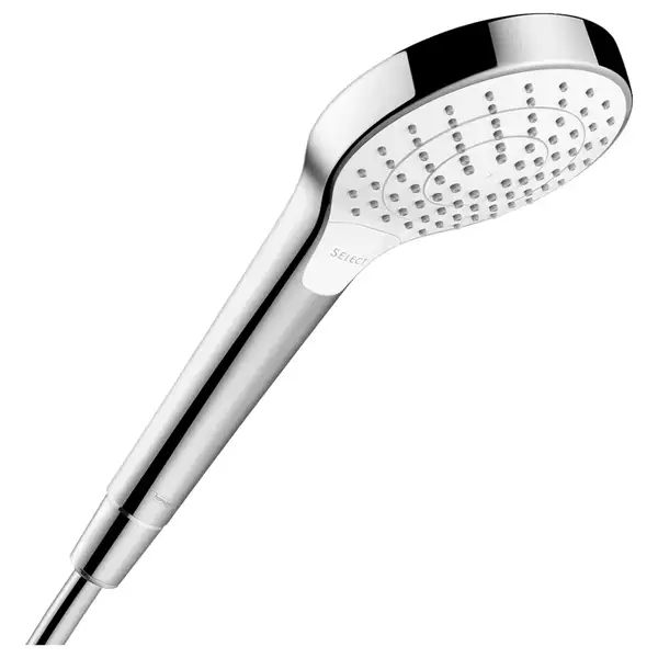 Лейка для душа Hansgrohe Croma Select S Vario EcoSmart 9 л/мин (цвет - хром/белый), 3 типа струи (26803400) фото 1 Aquada.com.ua