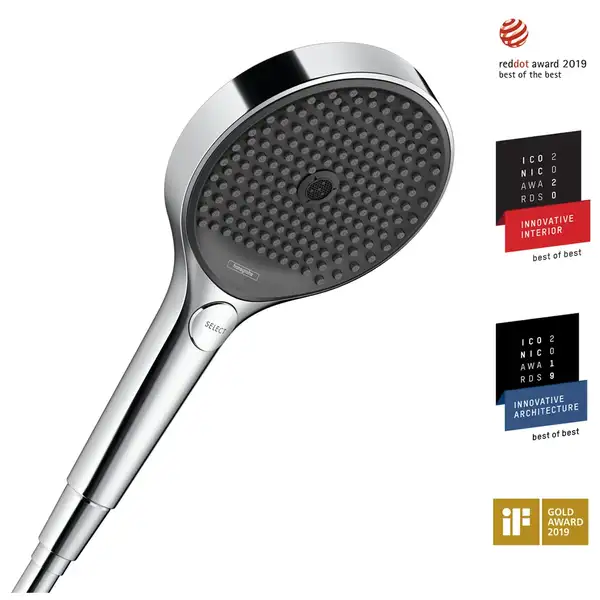 HANSGROHE Ручной душ 130, 3jet, хром Rainfinity (26864000) фото 1 Aquada.com.ua
