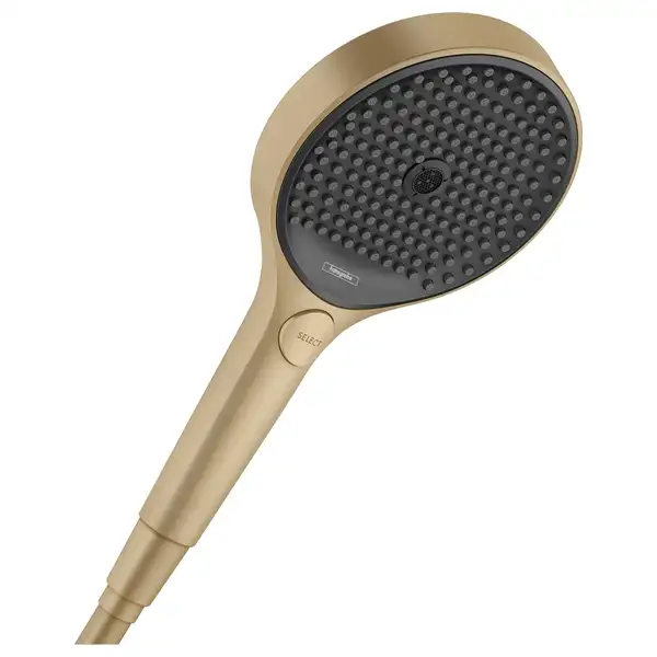 Лейка для душа Hansgrohe Rainfinity (цвет - матовая бронза/чёрный), 3 вида струи (26864140) фото 1 Aquada.com.ua