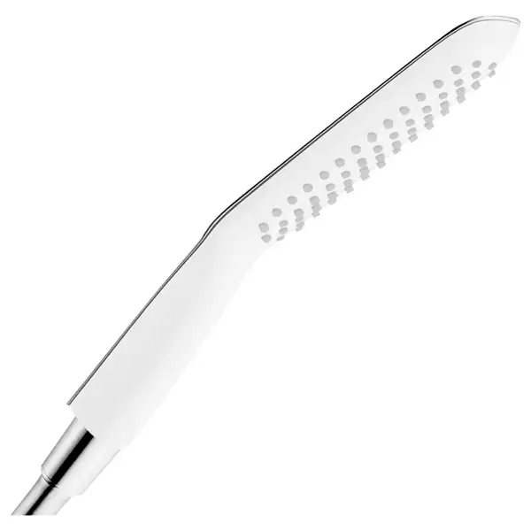 Лейка для душа "палочка" Hansgrohe PuraVida 120 (цвет - хром/белый), 1 вид струи (28558400) фото 1 Aquada.com.ua
