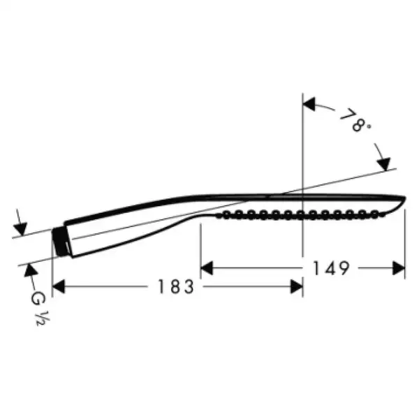 Ручний душ Hansgrohe PuraVida 120 1jet, білий / хром (28558400)