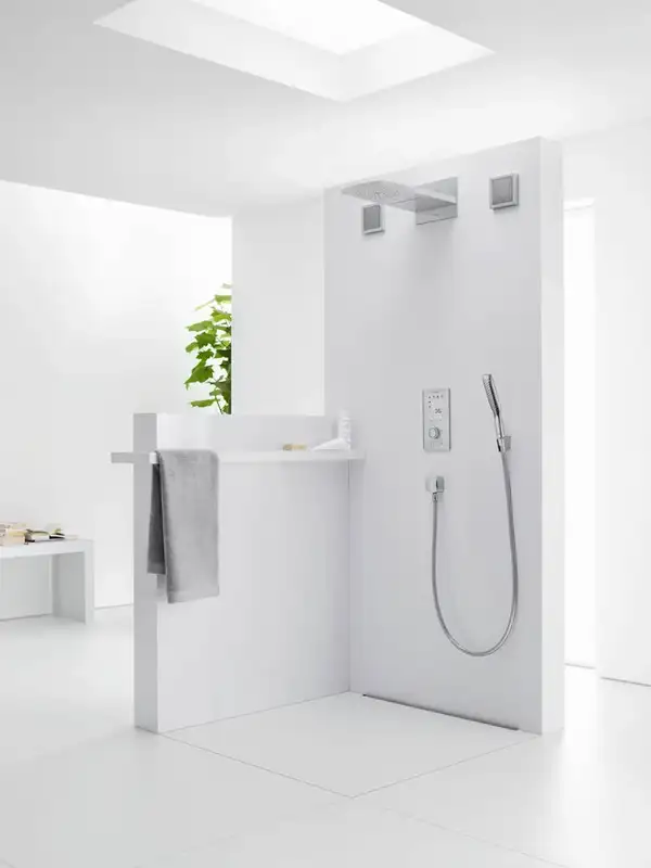 Лейка для душа "палочка" Hansgrohe PuraVida, EcoSmart 9 л/мин (цвет - хром), 1 вид струи (28568000) фото 2 Aquada.com.ua