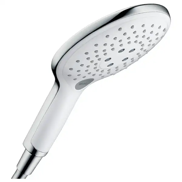 Лейка для душа Hansgrohe Raindance Select S EcoSmart 150 (цвет - хром/белый), 3 вида струи (28588400) фото 1 Aquada.com.ua