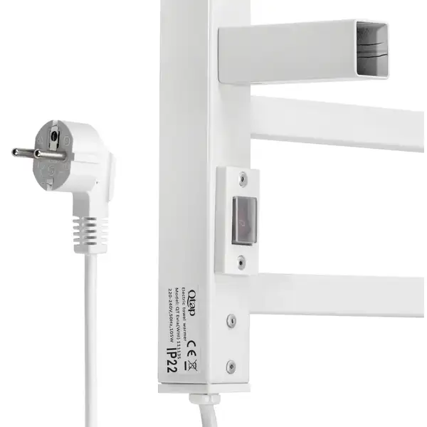 Сушарка рушників електрична Qtap Evia 11113S WHI (QTEVIWHI11113S) фото 4 Aquada.com.ua