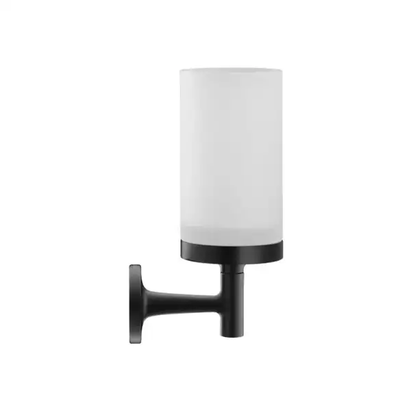 Стакан для зубных щёток Duravit Starck T, чёрный матовый/матовое стекло (0099314600) фото 1 Aquada.com.ua